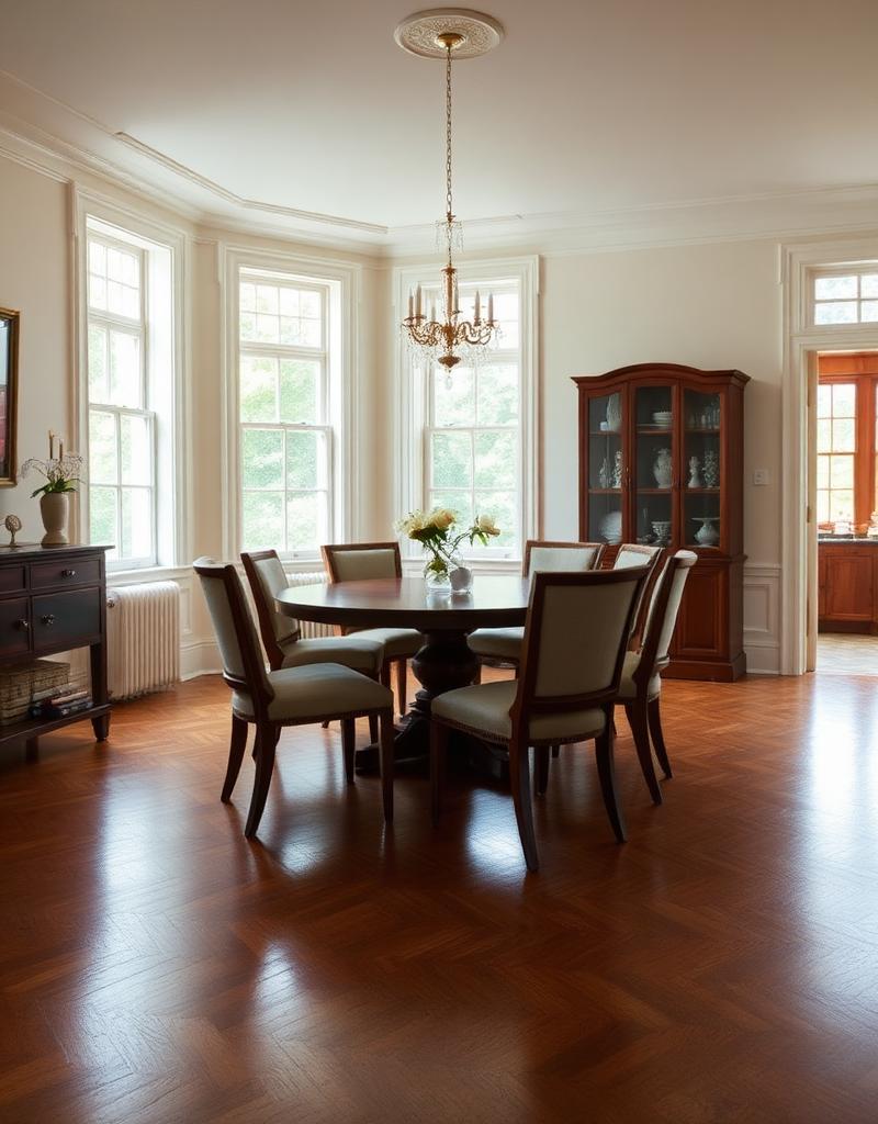 Hardwood in a Dining Room